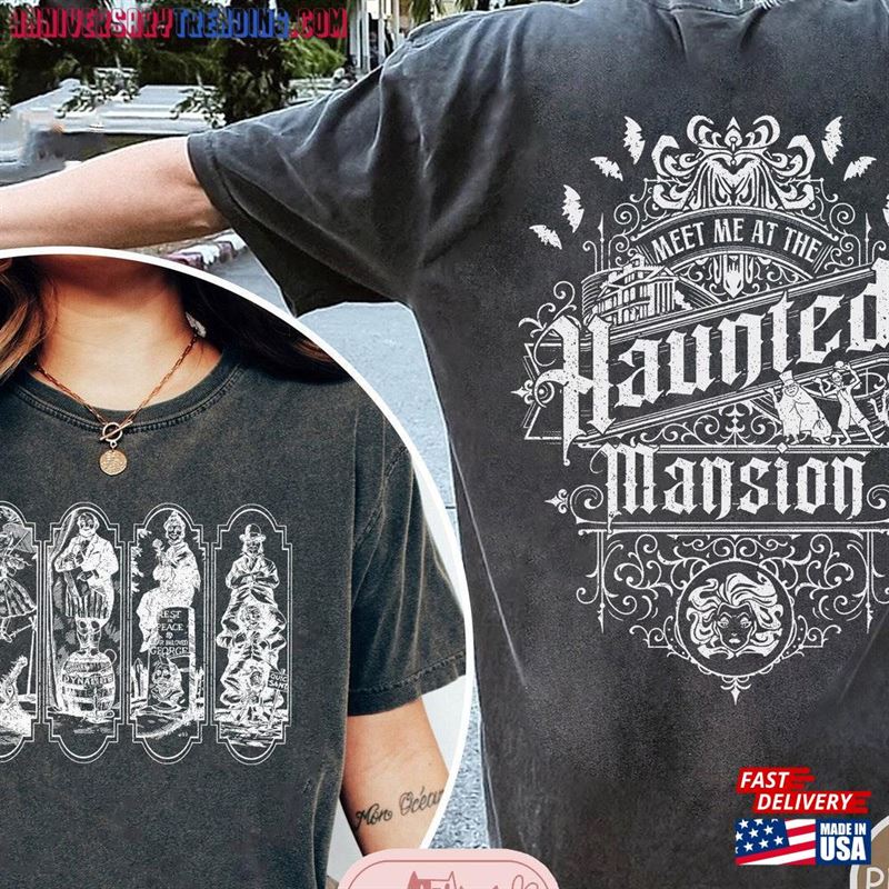 Two Sided Haunted Mansion Comfort Colors Shirt Retro The Stretching Room Classic Hoodie