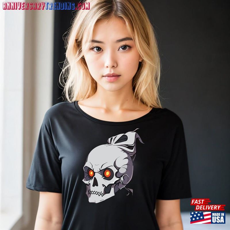 Unique Halloween Skull Design For T-Shirts Stickers Keychain Hoodie Unisex