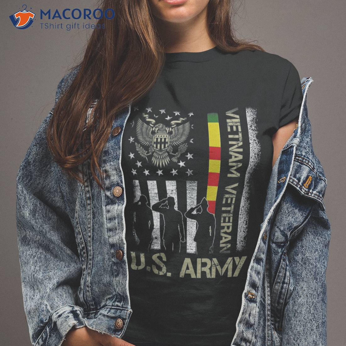 Us Army Vietnam Veteran Usa Flag | Shirt