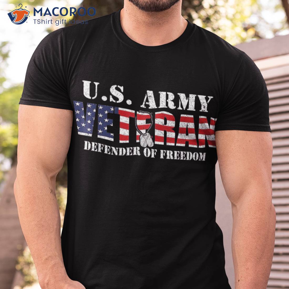 Us Flag Army Veteran Defender Of Freedom Shirt