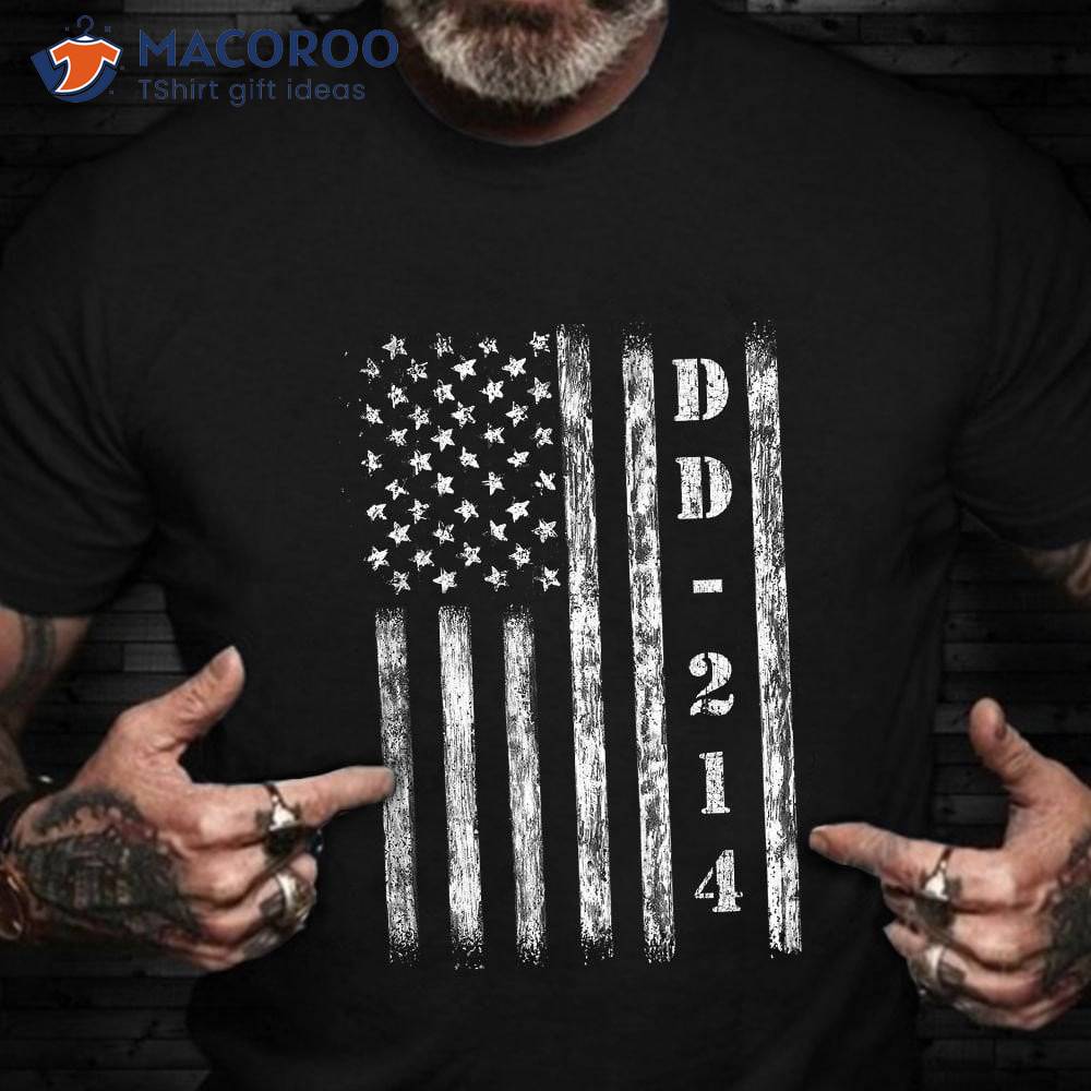 Us Flag Dd214 Veteran T-Shirt