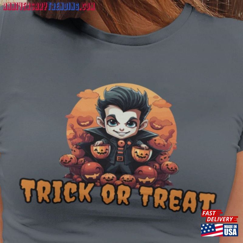 Vampire Trick Or Treat Halloween Shirt Sweatshirt Hoodie