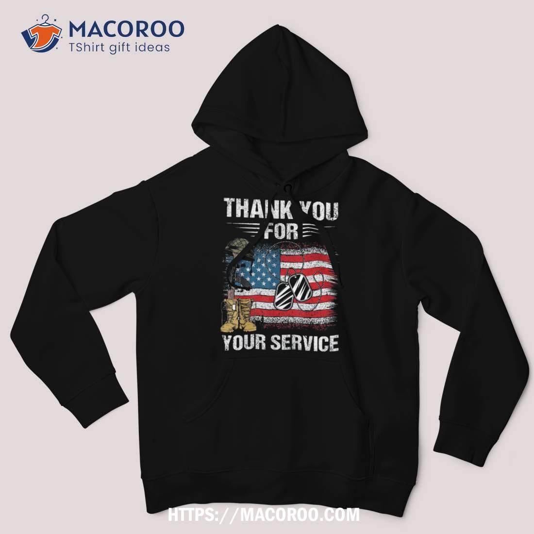 Veterans Day American Flag Veteran Thanks For Shirt