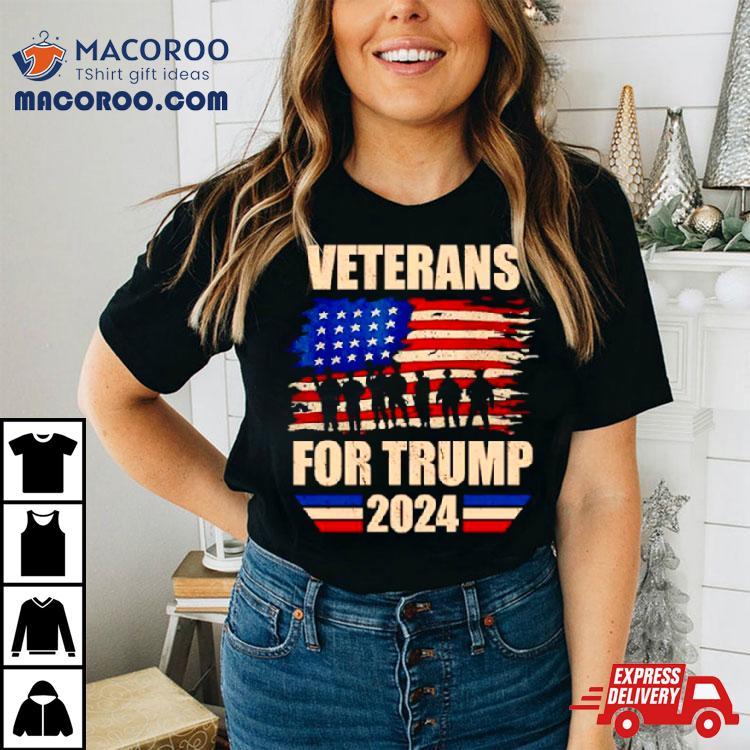 Veterans For Trump 2024 Pro American Troops Shirt