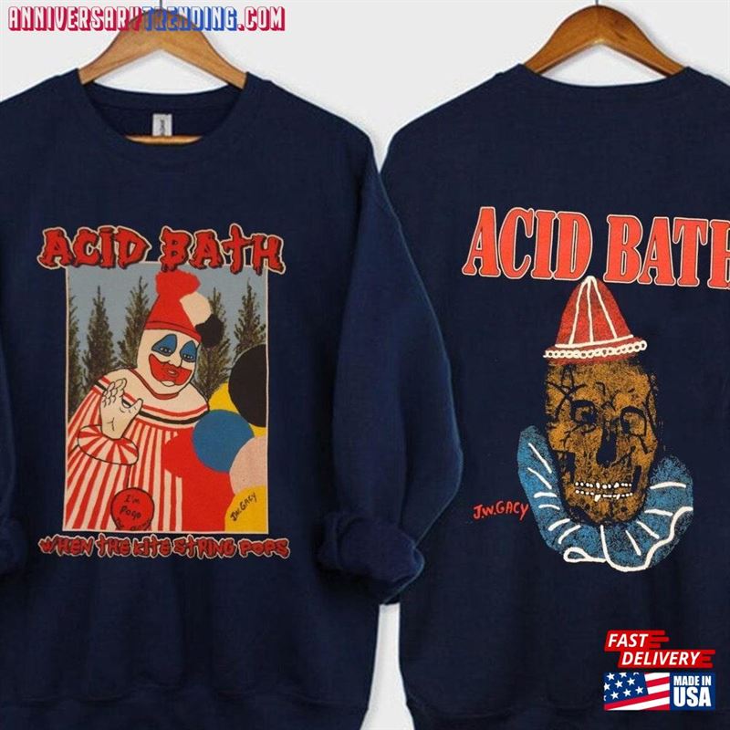 Vintage Acid Bath When The Kite String Pops Halloween T-Shirt Graphic 2023 Hoodie Sweatshirt