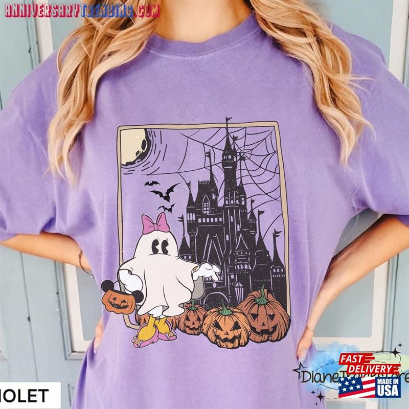 Vintage Daisy Duck Ghost Shirt Magic Kingdom Halloween Unisex Sweatshirt