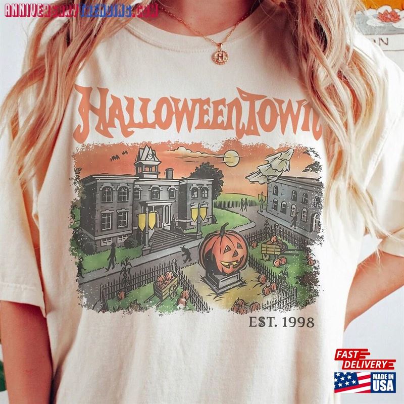 Vintage Halloweentown 1998 Comfort Colors Shirt Retro Hoodie Sweatshirt