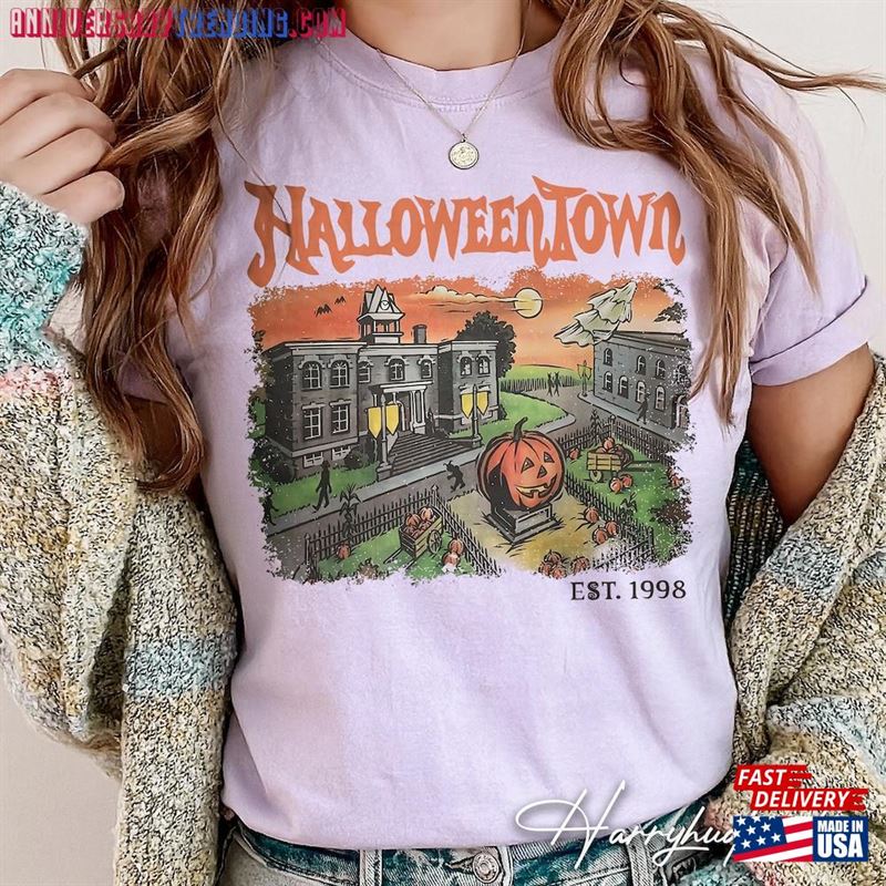 Vintage Halloweentown 1998 Comfort Colors Shirt Retro Hoodie Sweatshirt