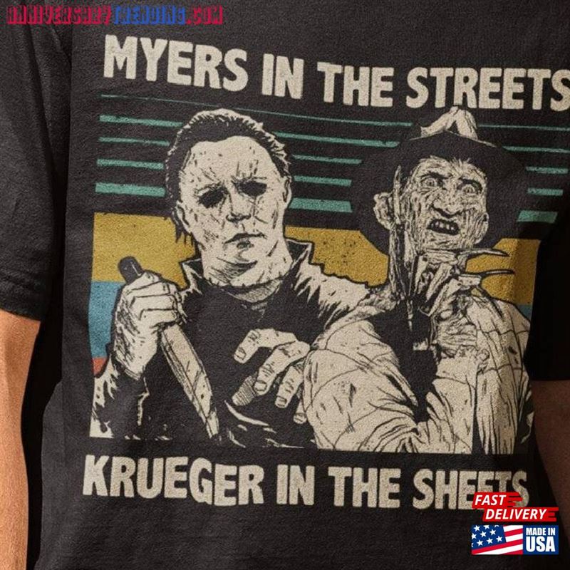 Vintage Michael Myers Halloween Crewneck Shirt T-Shirt Horror Movies Tee Classic Unisex