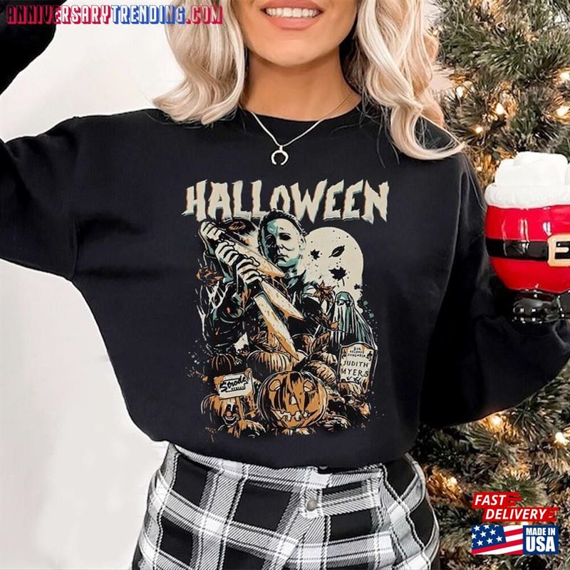 Vintage Michael Myers Halloween Sweatshirt Shirt Horror Movies Classic T-Shirt