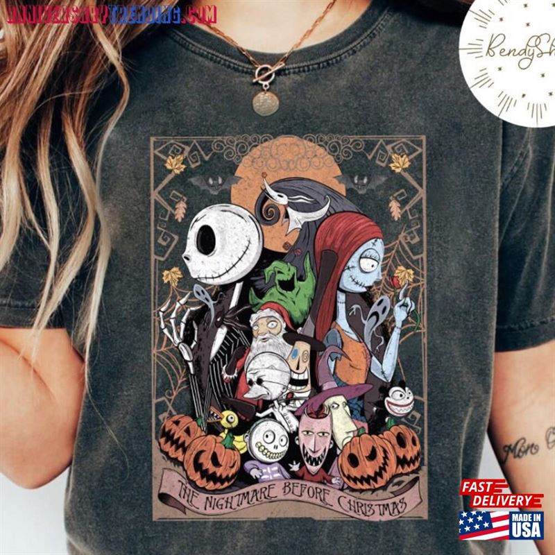 Vintage Retro Halloween The Nightmare Before Christmas Shirt Jack And Sally Oogie Boogie Bash 2023 Party Sweatshirt Classic