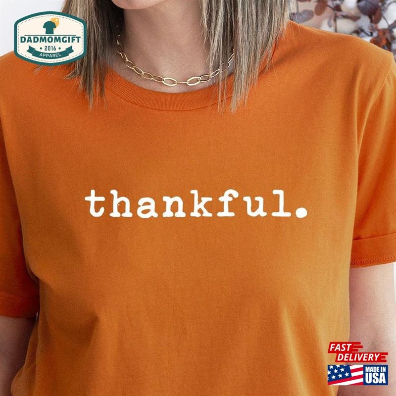 Vintage Thankful Shirt Sweatshirt Thanksgiving Hoodie Classic