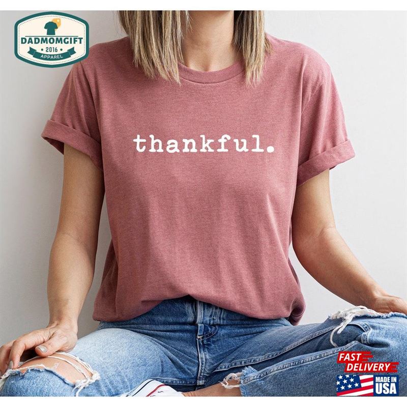 Vintage Thankful Shirt Sweatshirt Thanksgiving Hoodie Classic