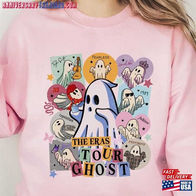 Vintage The Eras Ghost Music Halloween Shirt Classic Unisex