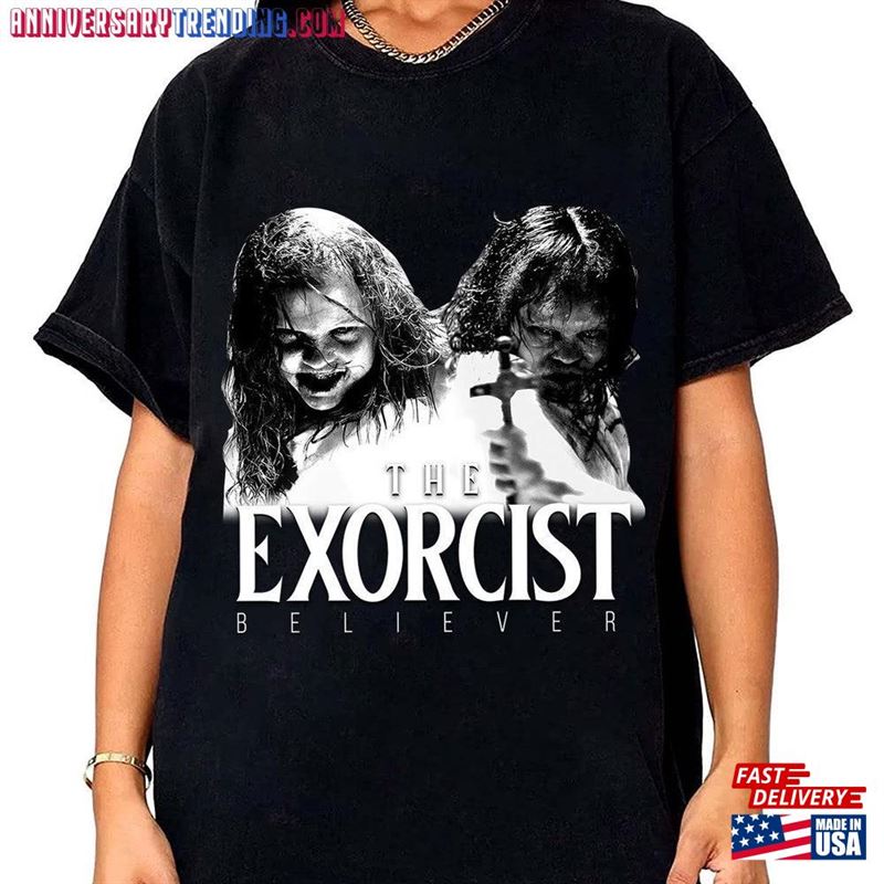 Vintage The Exorcist Believer 2023 Shirt Horror Movie Movies Unisex Sweatshirt