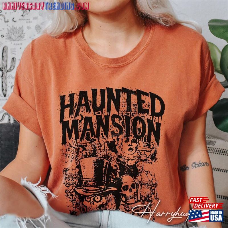 Vintage The Haunted Mansion Comfort Colors Shirt Retro Halloween T-Shirt Classic