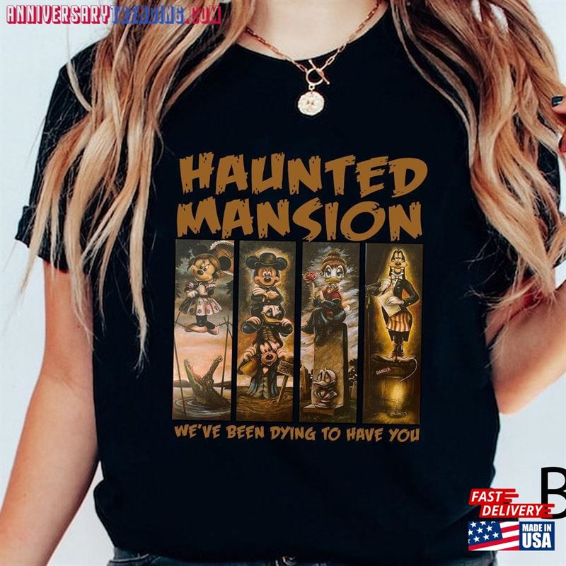 Vintage The Haunted Mansion Retro Comfort Colors Shirt Halloween T-Shirt Classic