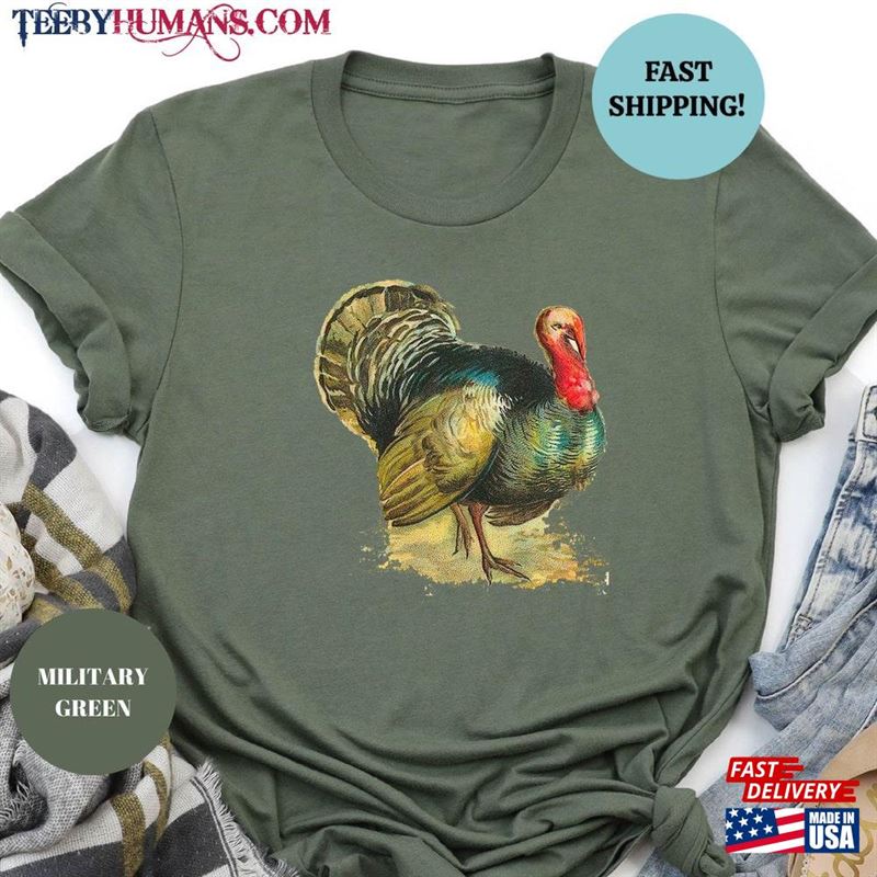 Vintage Turkey Shirt Thanksgiving Sweatshirt T-Shirt Classic