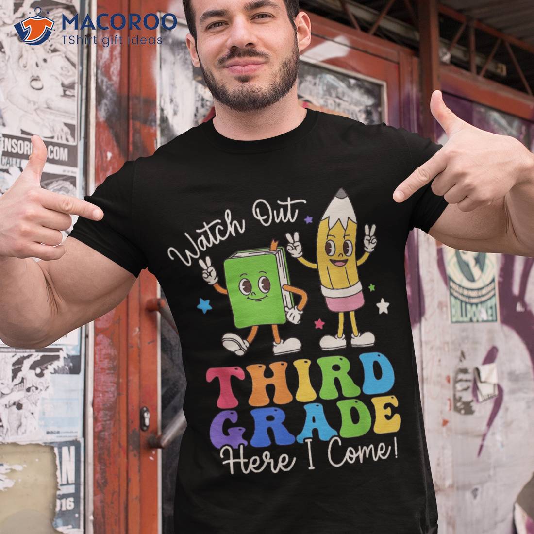 Watch Out Third Grade Here I Come 3rd Boys Girls Shirt