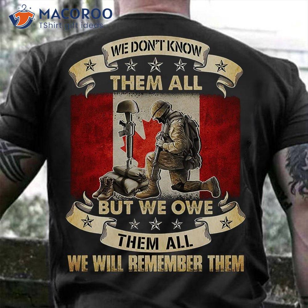 We Don’t Know Them All But We Owe Them All T-Shirt