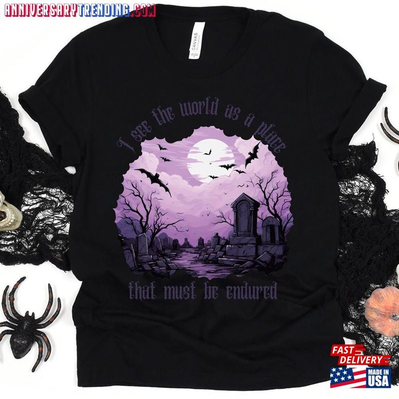 Wednesday Shirt Halloween I See The World Sweatshirt Classic