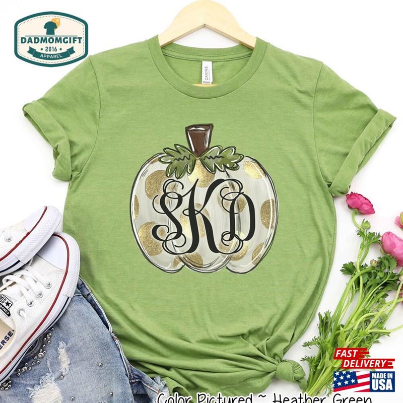 White Gold Pumpkin Shirt Custom For Her Cute Fall Shirts Hoodie Sweatshirt