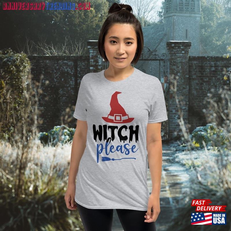 Witch T Shirt For Halloween Fancy Dress Costume Woman Funny Hoodie Sweatshirt