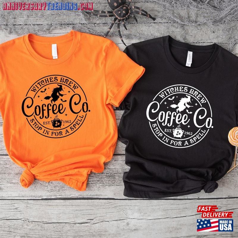 Witches Brew Coffee Co Sweatshirt Halloween Fall Classic