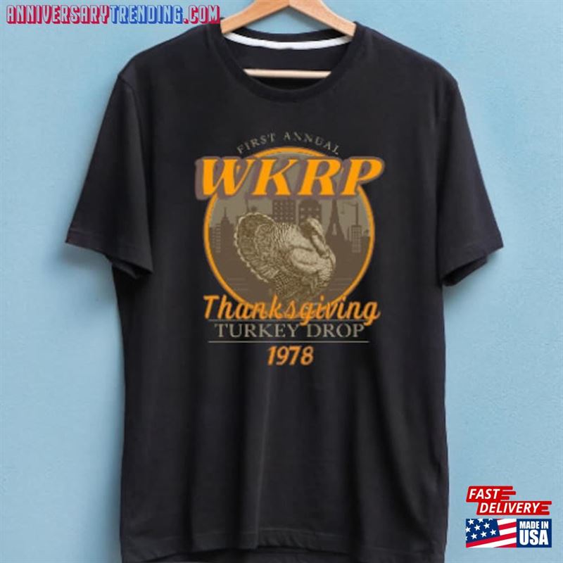 Wkrp Turkey Drop Shirt In Cincinnati Unisex Sweatshirt