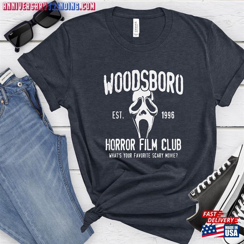 Woodsboro Horror Club Shirt Scream Ghost Face T-Shirt Sweatshirt