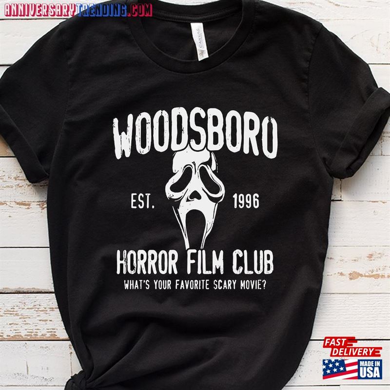 Woodsboro Horror Club Shirt Scream Ghost Face T-Shirt Sweatshirt