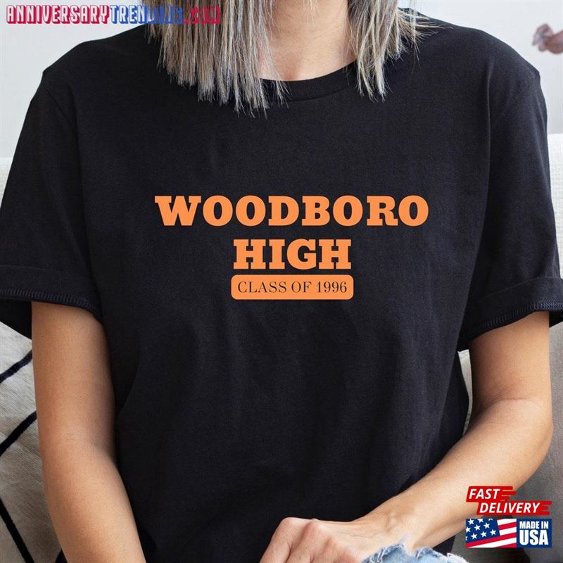 Woodsboro Shirt Horror Movie Gift High Class Of 1996 Unisex Classic