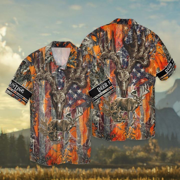 Deer Hunting Hawaiian Shirt