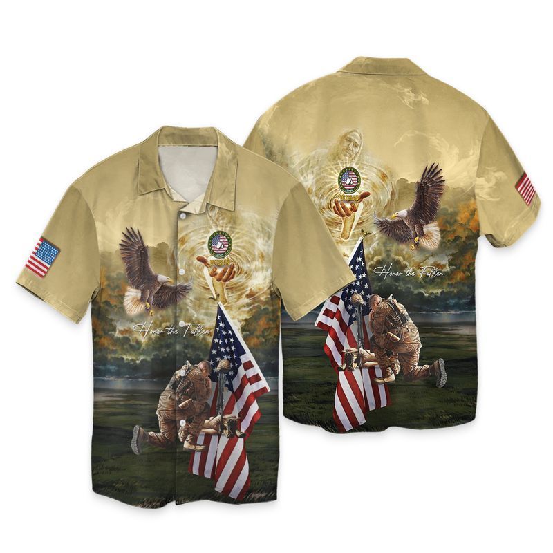 Eagle Honor The Fallen Hawaiian Shirt