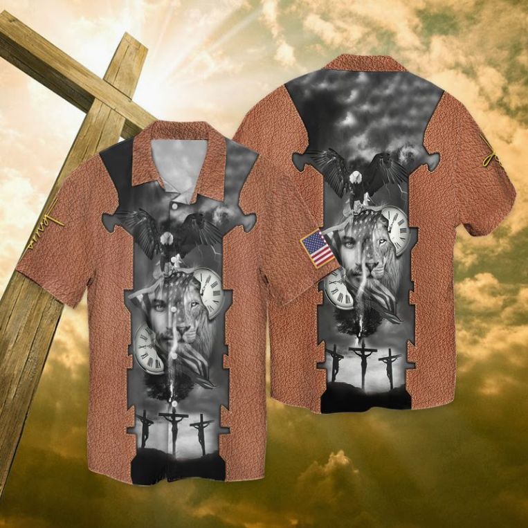 Eagle Lion Jesus Hawaiian Shirt