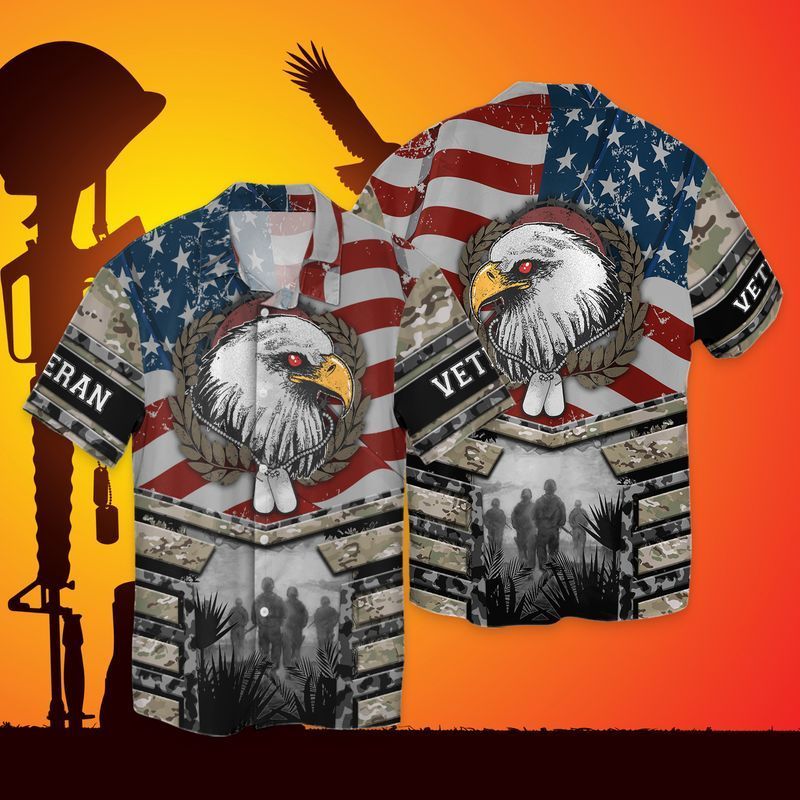 Eagle Veteran Hawaiian Shirt