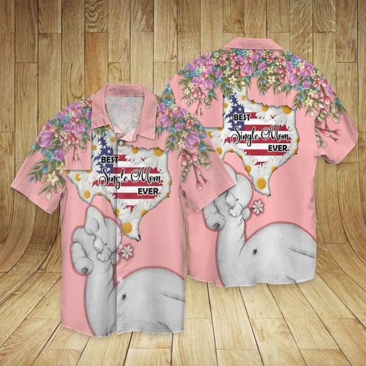 Love Single Mom Best Singer Mom Ever Hawaiian Shirt