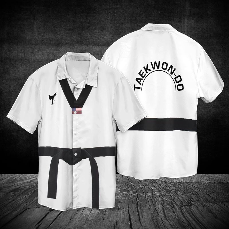 Taekwondo Black Belt Hawaiian Shirt