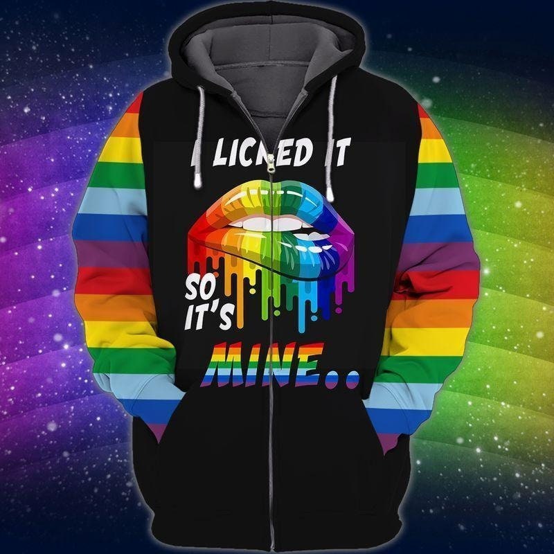 3D Full Print LGBT Unisex Zip AOP Unisex Hoodie