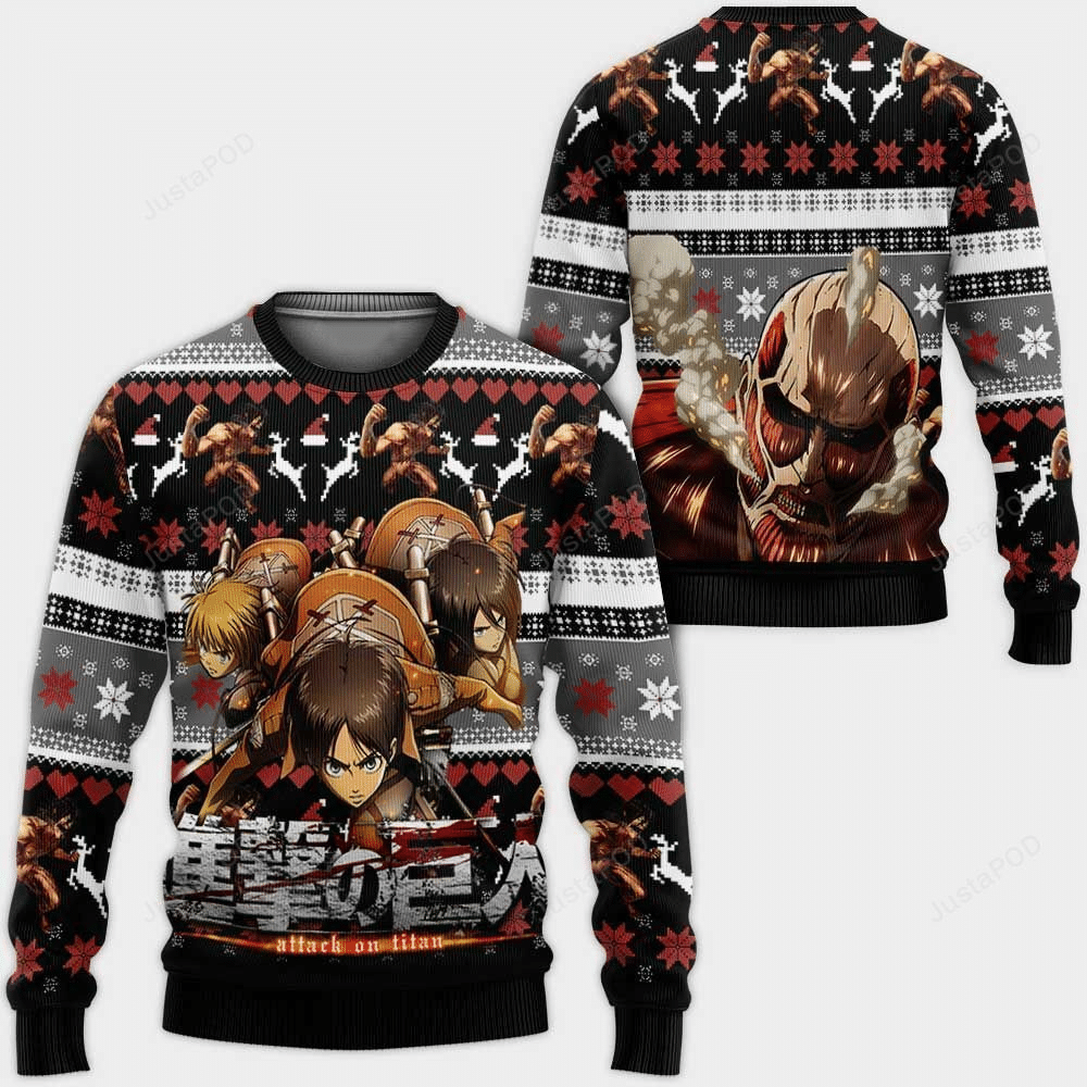 AOT Squad Ugly Sweater- Best Christmas Gifts 2023