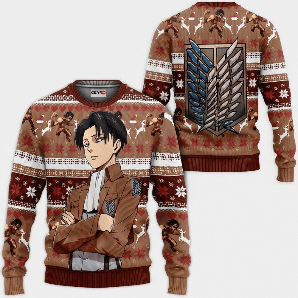 Levi Ackerman Ugly Sweater Gifts- Best Christmas Gifts 2023