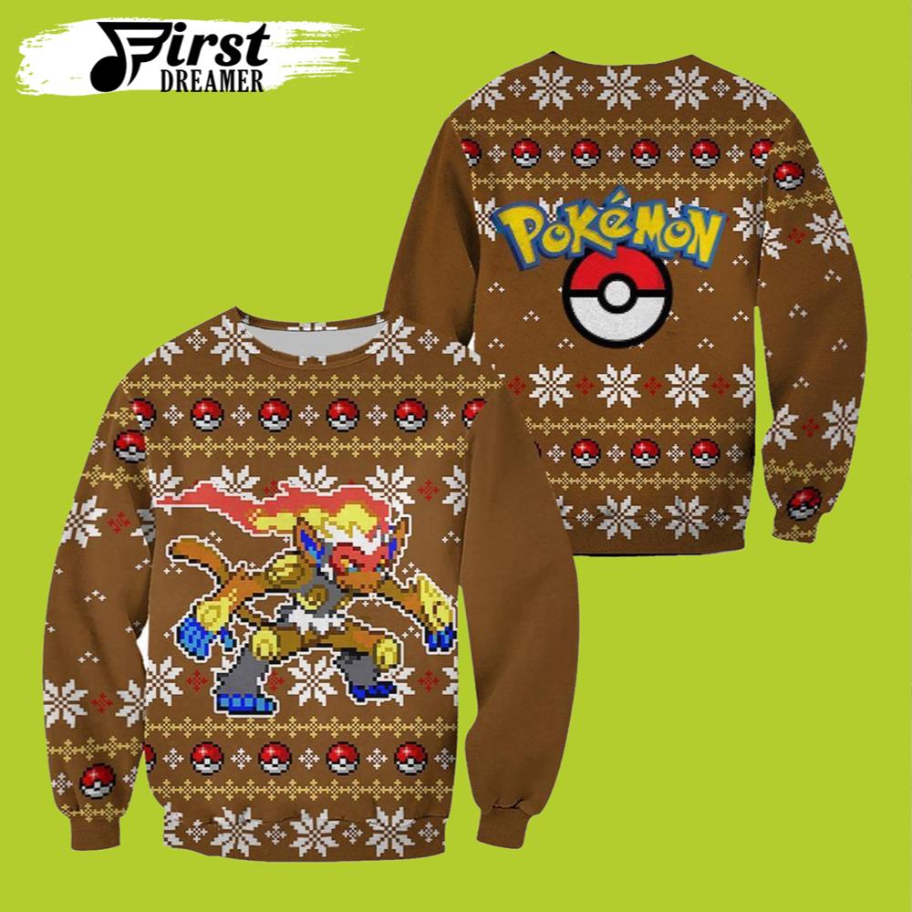 Pokemon Ugly Christmas Sweater Pokemon Dragonite Ugly Funny Gift For Fan – The First Dreamer Store- Best Christmas Gifts 2023