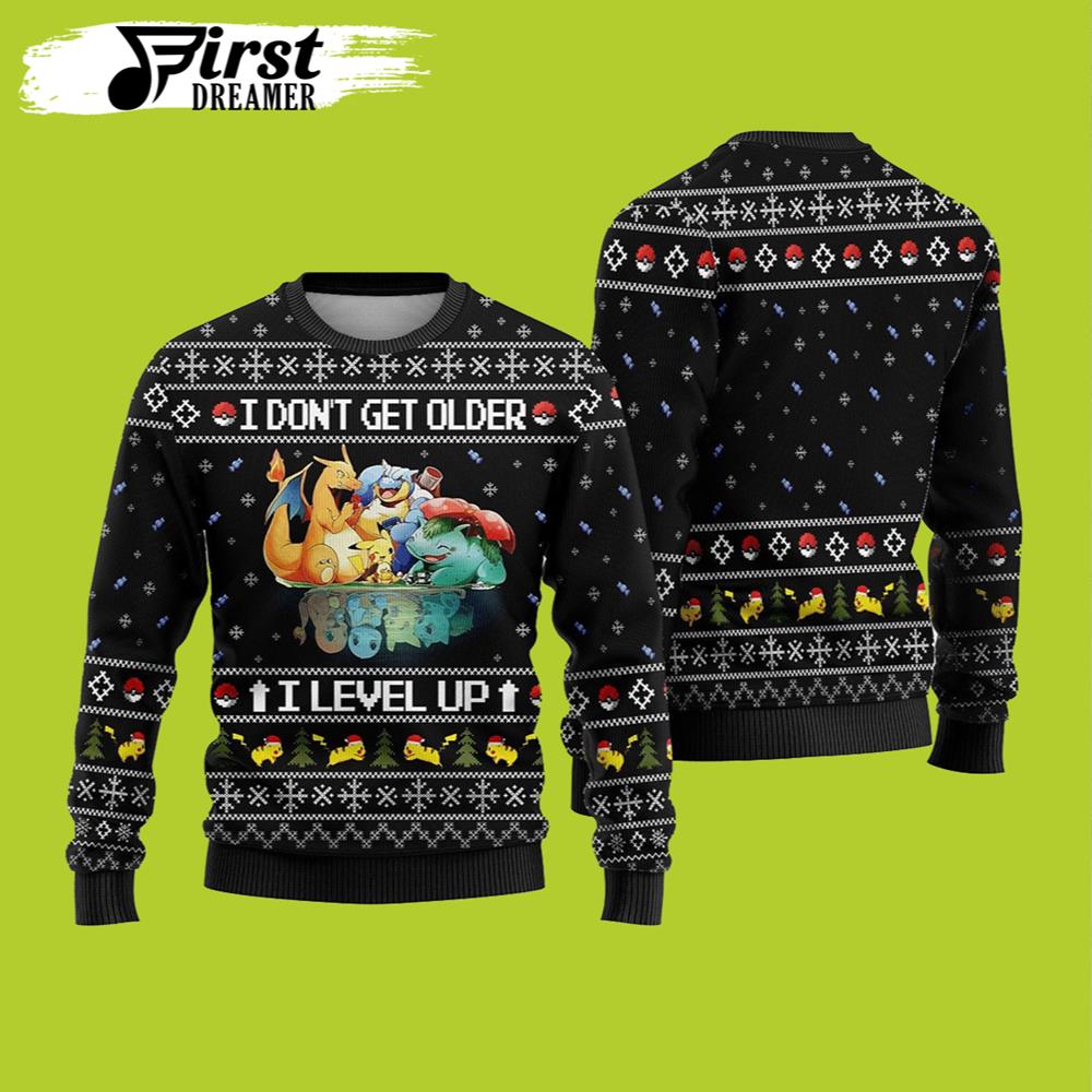 Pokemon Ugly Christmas Sweater Pokemon Eeveelution – The First Dreamer Store- Best Christmas Gifts 2023