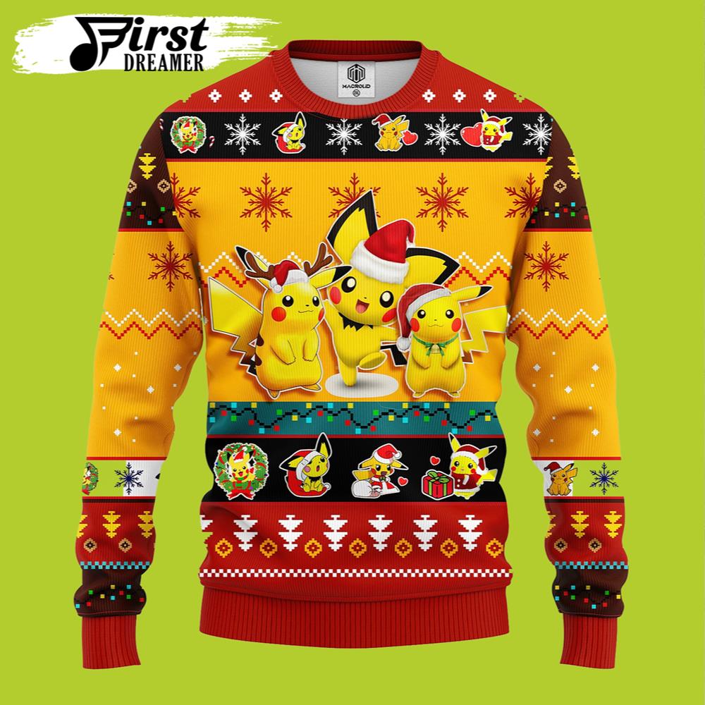 Pokemon Ugly Christmas Sweater Pokemon Pikachu Funny Gift – The First Dreamer Store- Best Christmas Gifts 2023