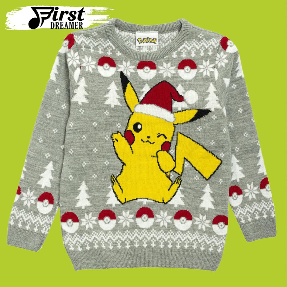 Pokemon Ugly Christmas Sweater Pokemon Womens Pikachu Santa Hat Knitted – The First Dreamer Store- Best Christmas Gifts 2023