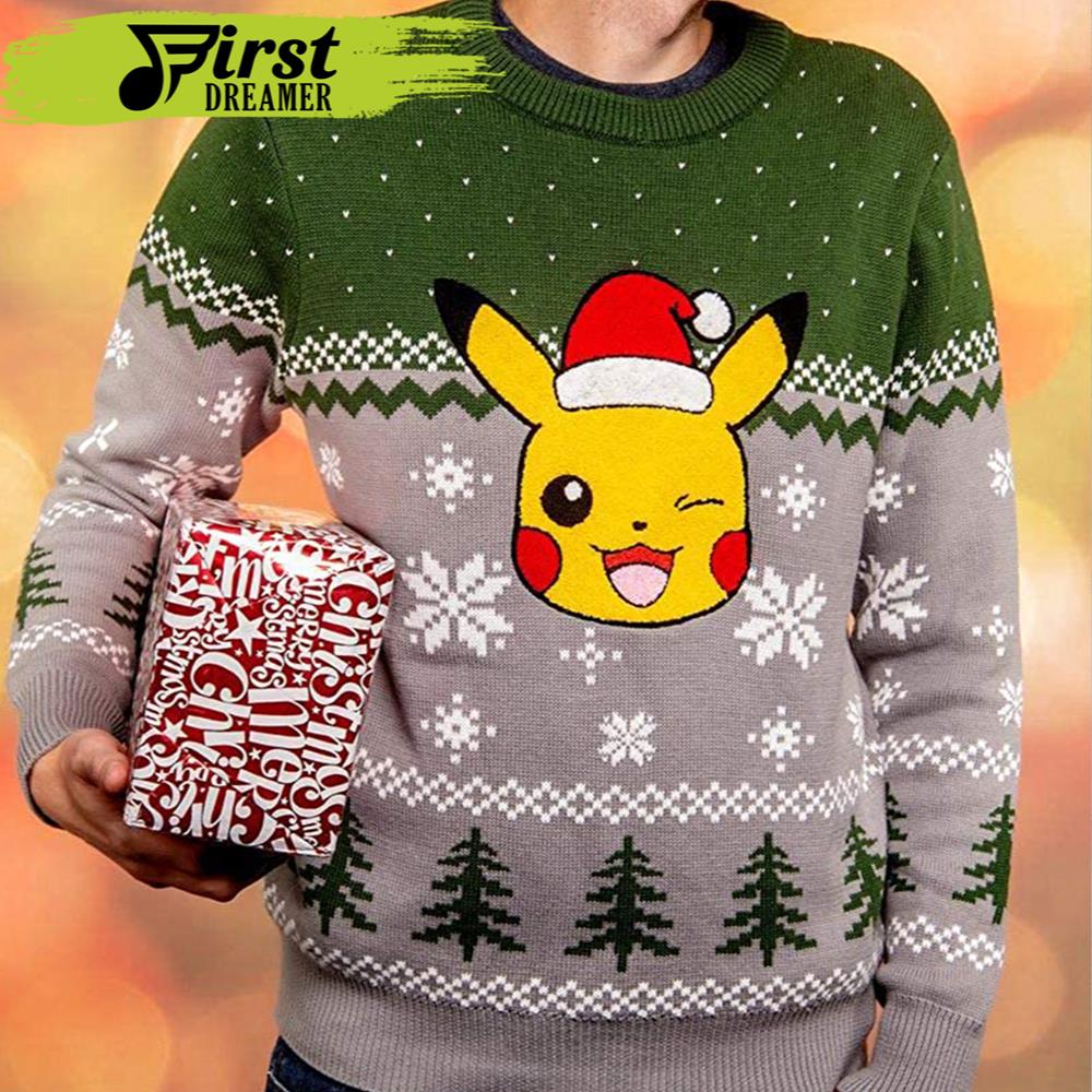 Pokemon Ugly Christmas Sweater Santa Pikachu Merry Christmas – The First Dreamer Store- Best Christmas Gifts 2023