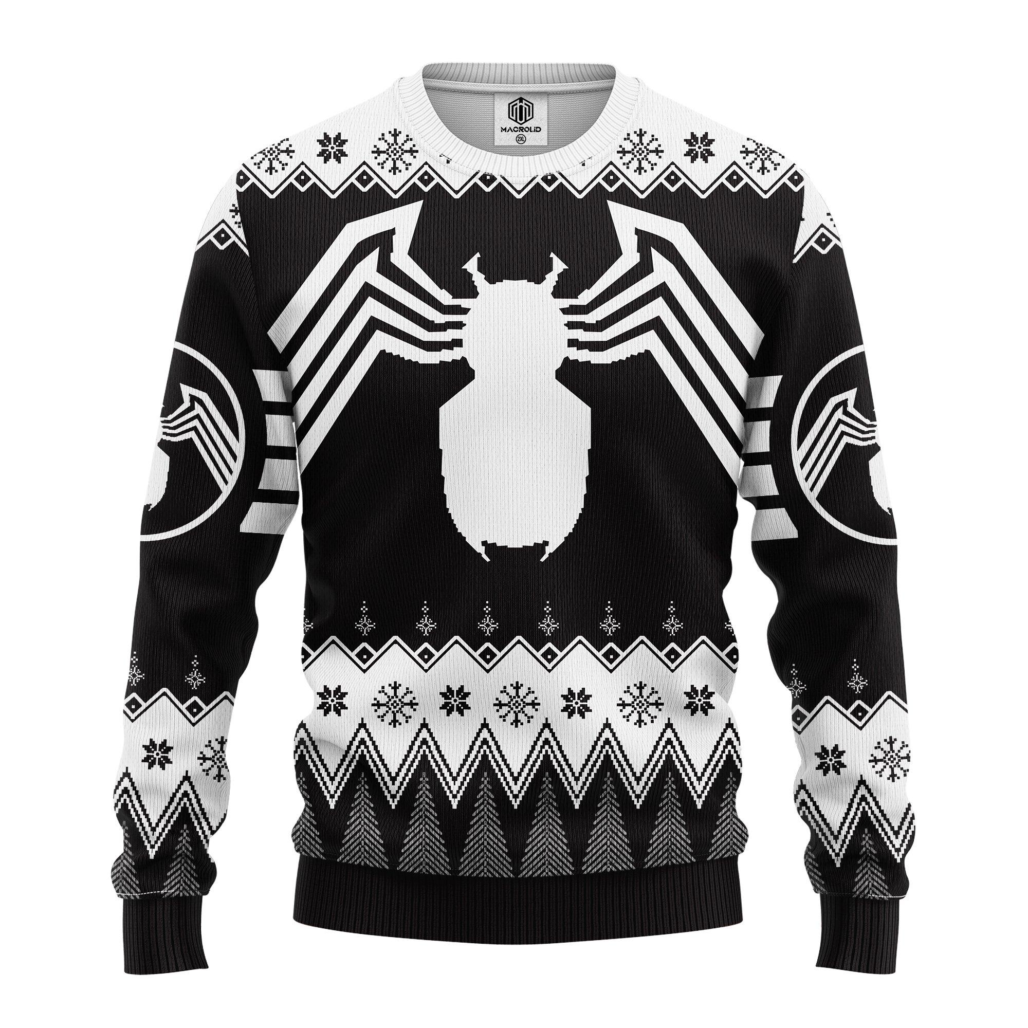 Spider Man Logo Ugly Christmas Sweater- Best Christmas Gifts 2023