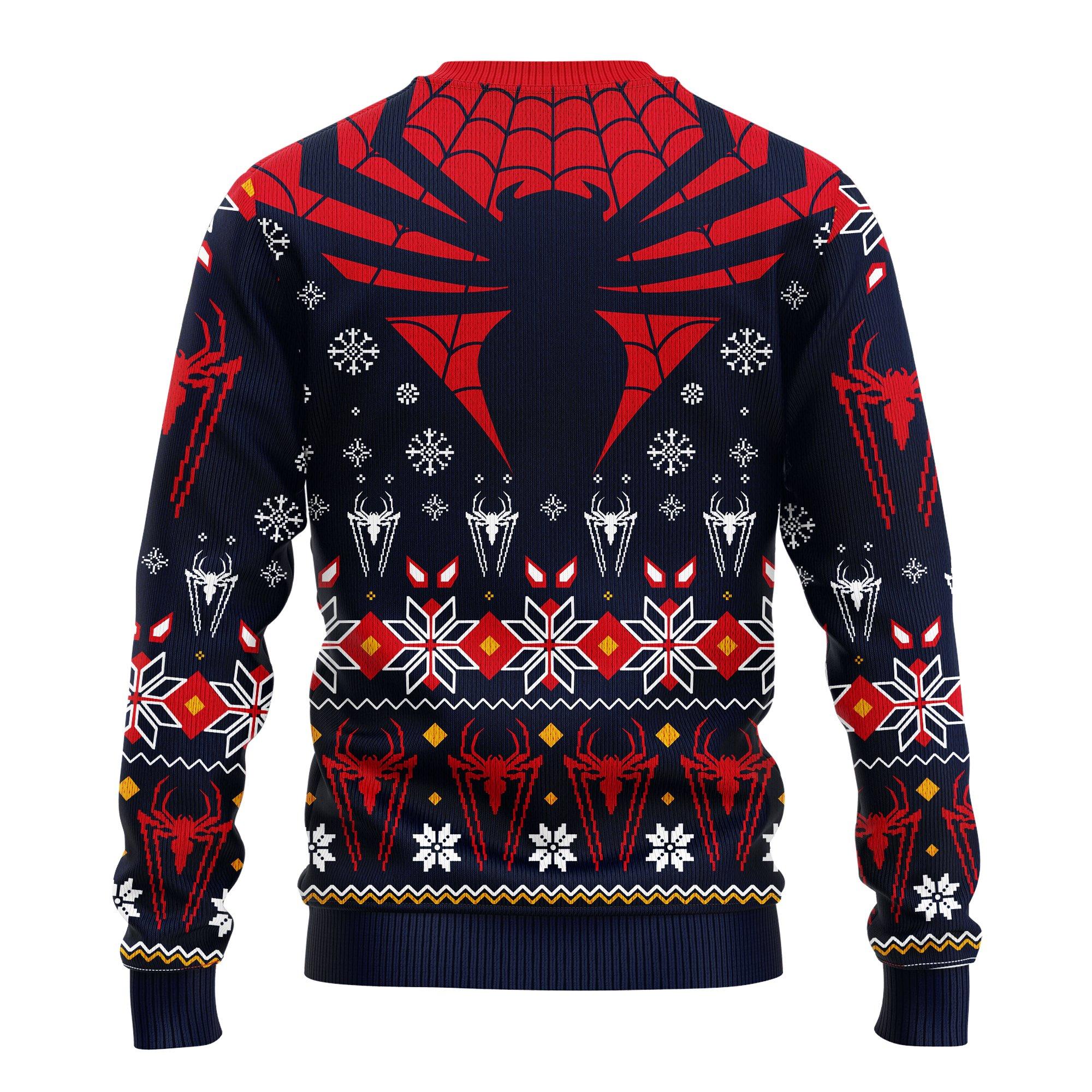 Spiderman Logo Ugly Christmas Sweater 2045- Best Christmas Gifts 2023