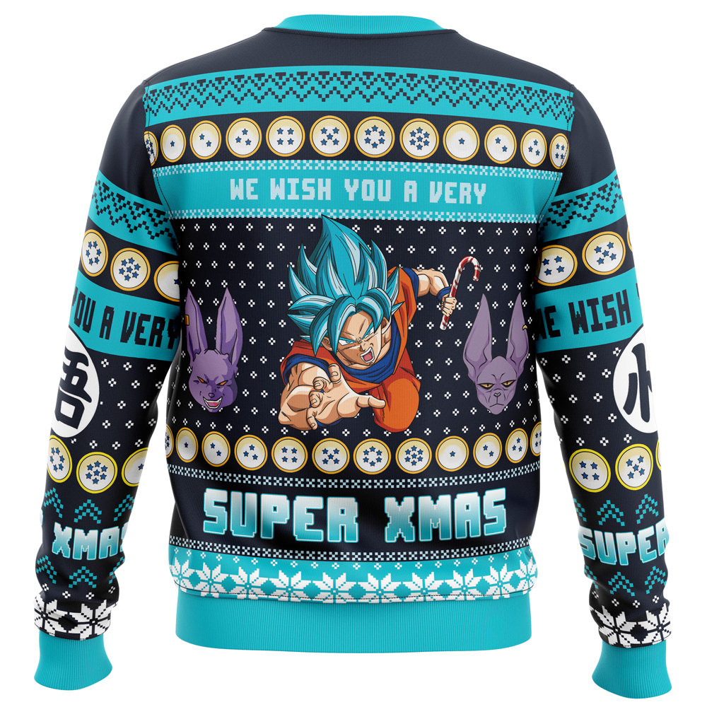 A Very Saiyan Christmas Dragon Ball Z Ugly Christmas Sweater- Best Christmas Gifts 2023