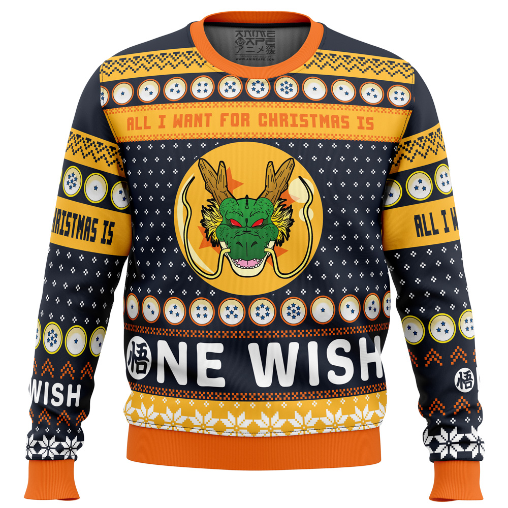 A Very Shenron Christmas Dragon Ball Z Ugly Christmas Sweater- Best Christmas Gifts 2023